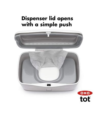 OXO Tot Perfect Pull Wipes Dispenser - Gray | Convenient Wipes Holder - Buy Online on GoSupps.com