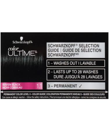 Schwarzkopf Color Ultime Raven Black Hair Color Cream - Buy Online on GoSupps.com