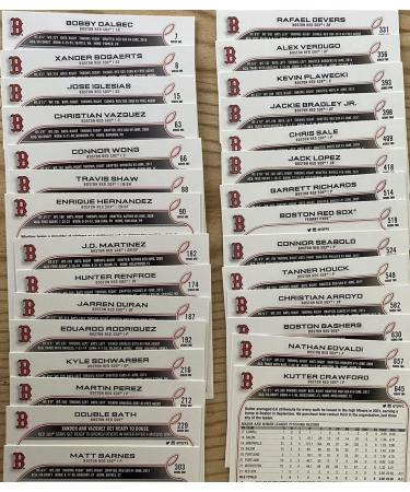 Boston Red Sox 2022 Topps Complete Mint Hand Collated 29 Card Team Set Featuring Xander Bogaerts and Rafael Devers Plus 5 Rookie Cards and More - Buy Online on GoSupps.com