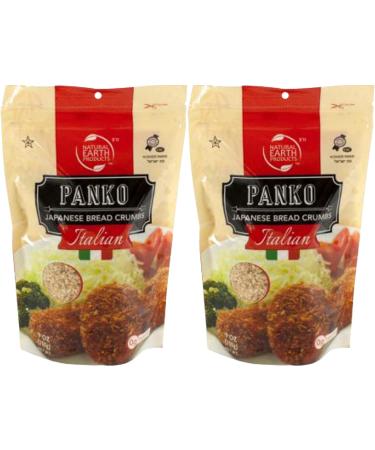 Panko Bread Crumbs - Italian Flavored Japanese Bread Crumbs - Perfect for Cooking - Kosher Certified - 9 Oz (2-Pack, Total of 18 Oz)