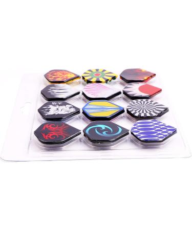 MAXMAU Dart Flights 144 pcs - Professional Standard Shape Replacement Feathers for Steel Tip and Soft Tip Darts - Buy Online on GoSupps.com