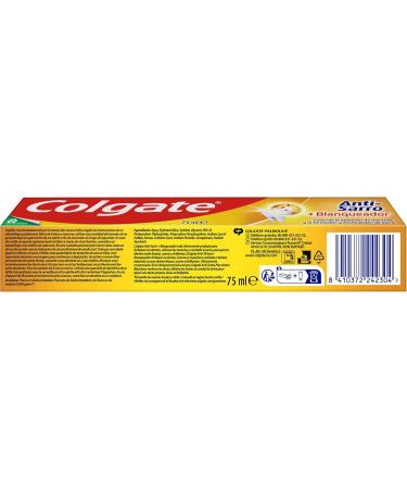  Colgate Colgate Antisarro & Whitening Toothpaste Tartar Fighting Bright and Healthy Teeth Strengthens Your Teeth for the Whole Family Clinically Tested Pack 12 x 75 ml - Buy Online on GoSupps.com