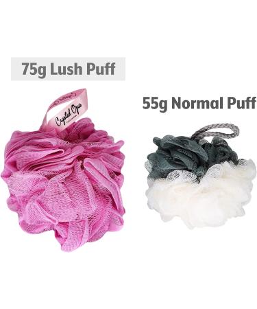 3-Pack Deluxe Shower Puffs - Long Lasting Quality for Smooth, Exfoliated Skin - Pink Shades - Buy Online on GoSupps.com