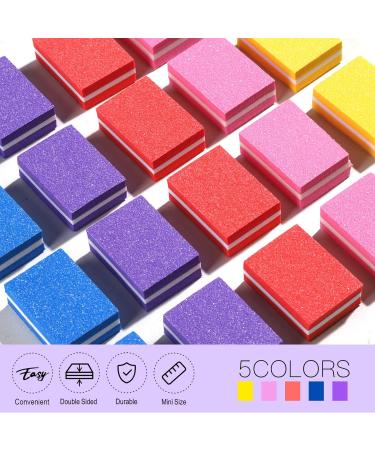 FANDAMEI Mini Nail Buffers and Files Kit - 20 Count Sponge Nail Buffer Blocks, 100/180 Nail File, 1000/4000 Nail Polishing Buffer - Professional Nail Care Tools - Buy Online on GoSupps.com