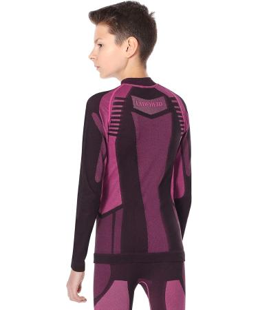 Ladeheid Children's Thermoactive Long Sleeve Shirt LASS0007 - Black/Pink (122-128) | International Shipping Available - Buy Online on GoSupps.com