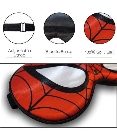 Silk Sleep Mask for Kids & Adults - Adjustable Eye Mask for Travel & Sleeping | 1 Pack with Storage Bag - Buy Online on GoSupps.com