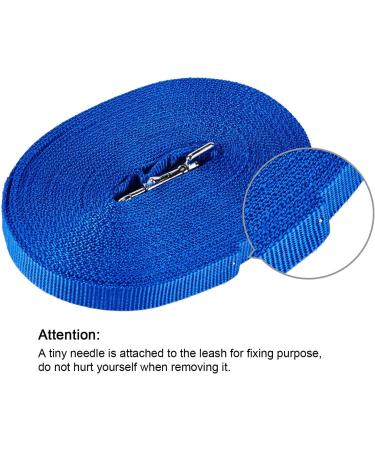 Durable 20m Blue Dog Track Line - Weatherproof Nylon Leash for All Dog Sizes with D-Carabiner & Grip Cushion | International Shipping Available - Buy Online on GoSupps.com