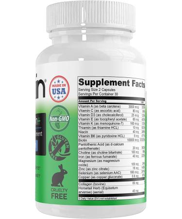 Amplixin Advanced Biotin+ Supplement - 10,000 mcg for Hair, Skin & Nails - Non-GMO & Gluten-Free - Buy Online on GoSupps.com