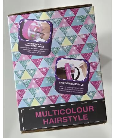 2-in-1 Braided Hair Styling Set with Drill Flash Diamond DIY Girls Makeup Hair Trimmer & Accessories Hair Scissors - Buy Online on GoSupps.com