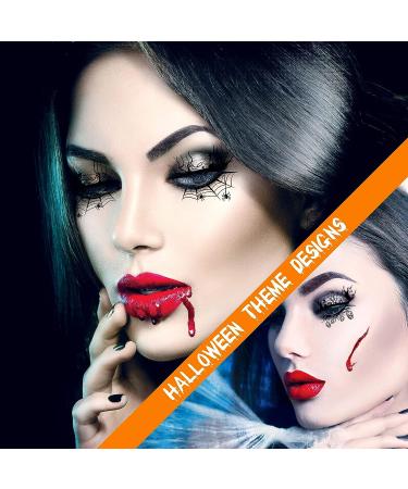 12 Pairs Black Fabric Eye Shadow Tattoo Sticker | Reusable Eye Liner Party & Stage Makeup Tool - Buy Online on GoSupps.com