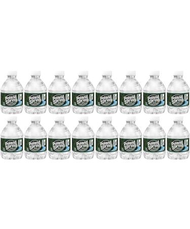 Poland Spring 8 oz Mini Water Bottles 16 Pack - Small Bottled Water - Buy Online on GoSupps.com