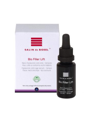 BIO FILLER LIFT Organic Serum Intensive Anti-aging Lifting and Plumping effect face/neck/eye area/lips 100% natural Hyaluronic Acid and polyphenols - Vegan - Made in ITALY