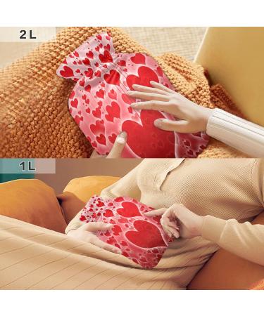 Valentine's Day Heart Balloons Heat Bottle - 1L Pain Relief Water Bag for Adults - Buy Online on GoSupps.com