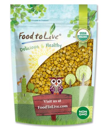 Organic Super Sweet Corn, 8 Ounces - Freeze-Dried Kernels, Non-GMO, Kosher, Raw, Healthy Snack, Bulk, Grown in the USA 0.5 Pounds - Buy Online on GoSupps.com