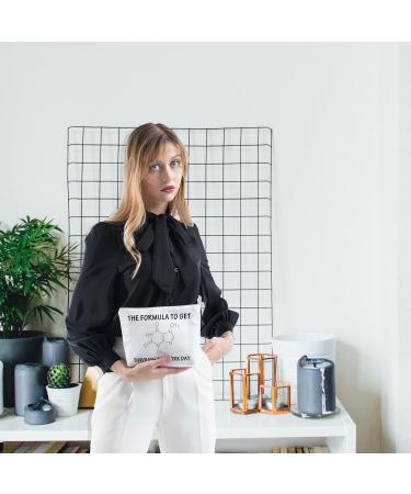 FOTAP Coffee Girl Gift Coffee Lover Gift Caffeine Molecule Zipper Pouch Coffee Junkie Gift Coffee Energy Bag Gift For Boss Lady Boss Coworker FORMULA Bag - Buy Online on GoSupps.com