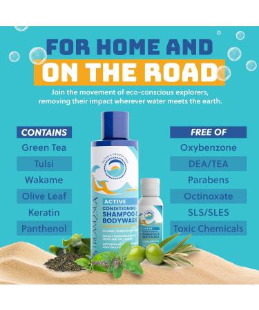 Shampoing et apr s-shampoing non toxiques gel douche 3 en 1 pour la natation Shampooing nageur sans danger pour les r cifs pour hommes femmes ou enfants - 250 ml - Buy Online on GoSupps.com