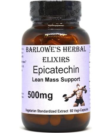 Barlowe's Herbal Elixirs Epicatechin 90% | 500mg | 60 Veggie Capsules | Stearate Free | Glass Bottles