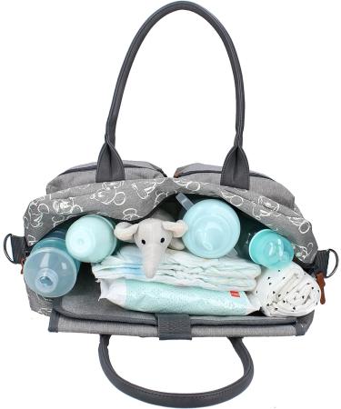 Mickey Mouse Endless Imagination Changing Bag | Durable Leak-proof Polyester | Ideal for Travel | Grey - One Size - Buy Online on GoSupps.com