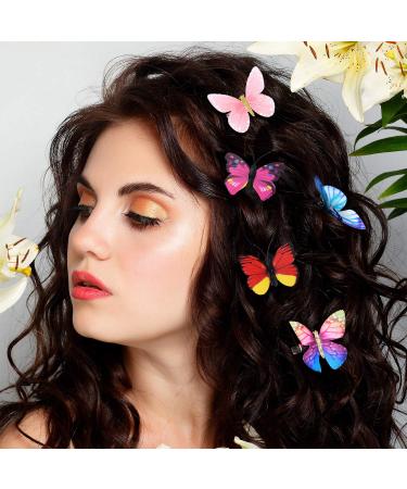42-Piece Colorful Glitter Butterfly Hair Clips for Women, Girls, Teens - Party Favors (Fresh Patterns) - Buy Online on GoSupps.com