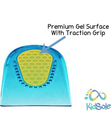 KidSole 2 Pair Slim Gel Heel Cups for Sensitive Heels | Heel Spurs, Plantar Fasciitis, Ankle Pain Relief - Buy Online on GoSupps.com