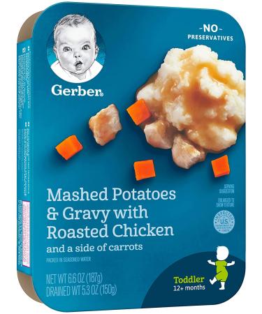 Gerber Mashed Potatoes & Gravy with Chicken & Carrots - 12+ Months - 6.6 oz - Buy Online on GoSupps.com