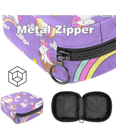 Buy Unicorn Rainbow Storage Bags for Women's Bandages | Large Menstrual Cup Pocket & Insert Bags Multicolored Organizers for Tampons Panty Liners & More - Buy Online on GoSupps.com