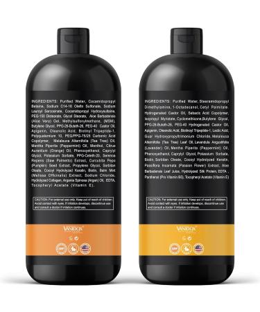 Tea Tree Shampoo & Conditioner Set with Biotin | 100% Pure Tea Tree Oil | Sulfate & Paraben Free | 16 fl. oz. Each | Itchy & Dry Scalp Relief - Buy Online on GoSupps.com
