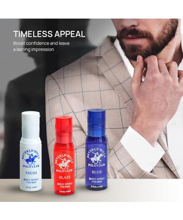Beverly Hills Polo Club Men's Body Spray Collection Gift Set Featuring Luxury Designer Cologne Scents for Long Lasting Freshness BHPC 3 oz 3 Count (White) - Buy Online on GoSupps.com