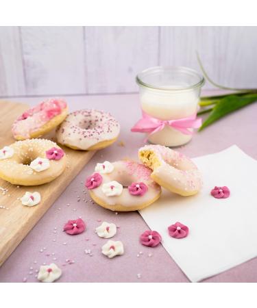 G nthart BackDecor Sugar Flowers Pink & White Edible Decorations for Baking - Buy Online on GoSupps.com