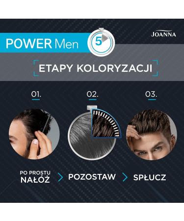 Joanna Power Men Color Cream - 02 Dark Brown 100g | Hair, Beard, & Moustache Dye - Buy Online on GoSupps.com