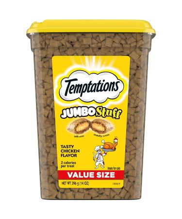 TEMPTATIONS Jumbo Stuff Cat Treats, Tasty Chicken, Multiple Sizes, Large Cat Treats 14 Ounce (Pack of 1) - Buy Online on GoSupps.com