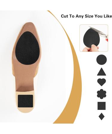 20 Pcs Non-Slip Shoe Pads - Adhesive Sole Protectors Premium Rubber Anti-Slip Grips for Heels (Black) - International Shipping Available - Buy Online on GoSupps.com