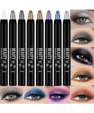 Eyeshadow Pen | Glitter Eyeshadow Pencil Blendable Eye Pencil Cream Waterproof Eyeshadow Shimmer Stick Pencil for Women 01 - Buy Online on GoSupps.com