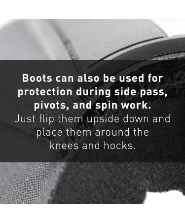 HORZE ProBell Horse Bell Boots - Set of 2 Jumping Boots with Velcro Fastener - White LL - Premium Horse Gear for International Shipping - Buy Online on GoSupps.com