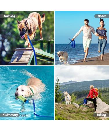 Suplutux 10m Drag Line for Dogs - Durable Leash with Storage Bags & D-Carabiner | Perfect for Large & Small Dogs - Blue - Buy Online on GoSupps.com