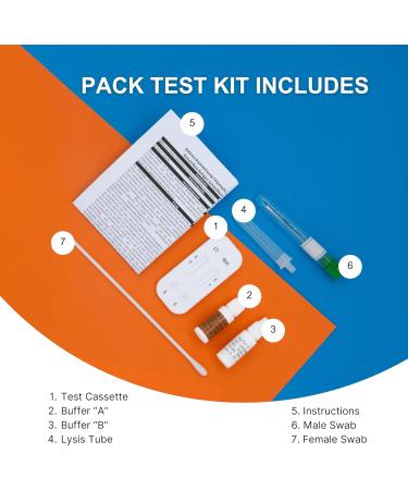 Baleamed Chlamydia and Gonorrhea Pack Self Quick Test Kit for Men and Women Detection of STI STD Infection Professional Use Fast Results Certified 100% Accuracy - Buy Online on GoSupps.com