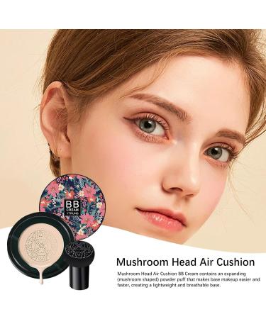 BB Cream Foundation Makeup | Moisturizing Cream | Moisturizing Foundation for Face Makeup with Air Cushion | Full Coverage Cream with Mushroom Air Cushion | Base - Buy Online on GoSupps.com