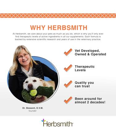 Herbsmith Comfort Aches Herbal Pain Relief for Dogs + Cats - Anti-Inflammatory Supplement | 90 Tablets - Buy Online on GoSupps.com