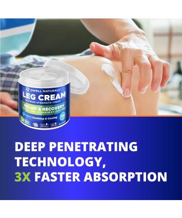 OWELL NATURALS Restless Legs Cream - Fast-Acting Maximum Strength Relief 2 Fl Oz - Natural Solution for Restless Legs Syndrome - Buy Online on GoSupps.com