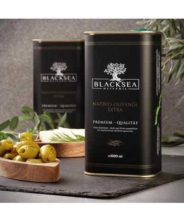 BLACKSEA extra virgin olive oil jerry can 1 liter 1000 ml Canister Neutral - Buy Online on GoSupps.com