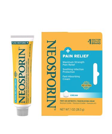 Neosporin + Pain Relief Dual Action Cream, 1 Oz