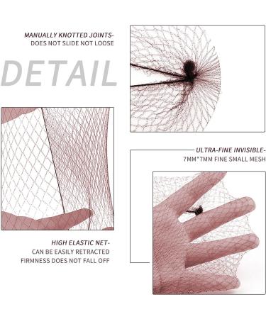 25 Brown Hair Nets Invisible Hair Nets Stretch Hair Nets 50cm - Buy Online on GoSupps.com