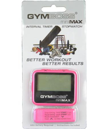Buy Gymboss Minimax Interval Timer & Stopwatch - Pink Soft Coating | International Shipping Available - Buy Online on GoSupps.com