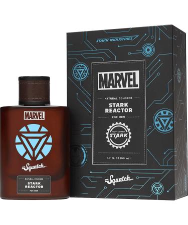 Dr. Squatch Men's Cologne Stark Reactor - Natural Origin Fragrance - Manly Fragrance That Smells Musky Bright and Earthy - Bold Elevated and Industrious