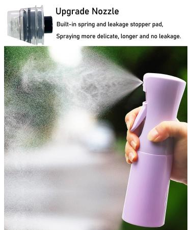 NIACONN 6.8oz Continuous Water Mister Spray Bottle - Ultra Fine Mist for Hair, Plants, Styling, Cleaning & Skin Care in Violet - Buy Online on GoSupps.com