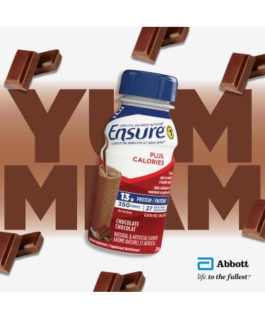 Ensure Plus Calories Nutritional Supplement Shake Value Pack To Help With Healthy Weight Gain Or Maintenance Chocolate 24 x 235-mL Bottles - Buy Online on GoSupps.com