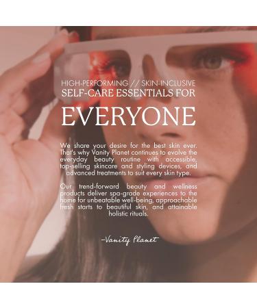 Vanity Planet Alya Red LED Eye Glasses Pink Frame - Wearable Beauty Tech with Auto Shut Off for Eye Treatment - Grey - Buy Online on GoSupps.com