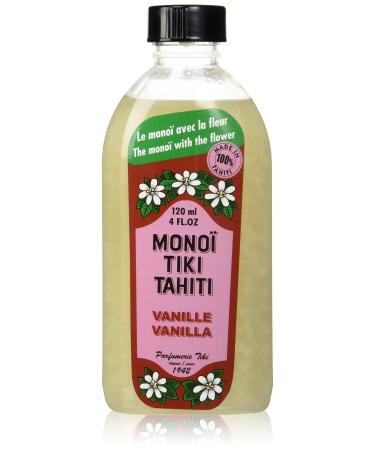 Monoi Tiare Tahiti Tipanie Scented Coconut Oil With Vanilla - 4 Oz