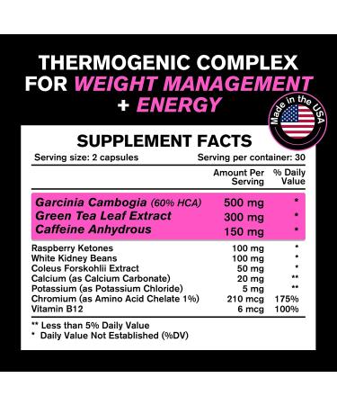 Women's Weight Loss Pills - Best Diet & Fat Burners - Natural Thermogenic Appetite Suppressant & Metabolism Booster - Reduce Belly Fat - Buy Online on GoSupps.com