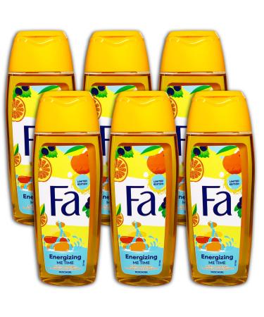 TopDeal Fa Energizing Me Time Shower Gel Orange and Black Currant Fragrance 6 x 250 ml